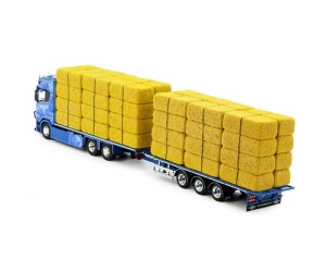 Corbetts , Scania Next Gen S650 Highline vlakke motorwagen met 3-assige wipkar 2